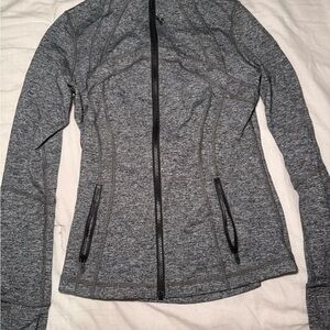 lululemon athletica Heathered Gray Zip-Up Jacket